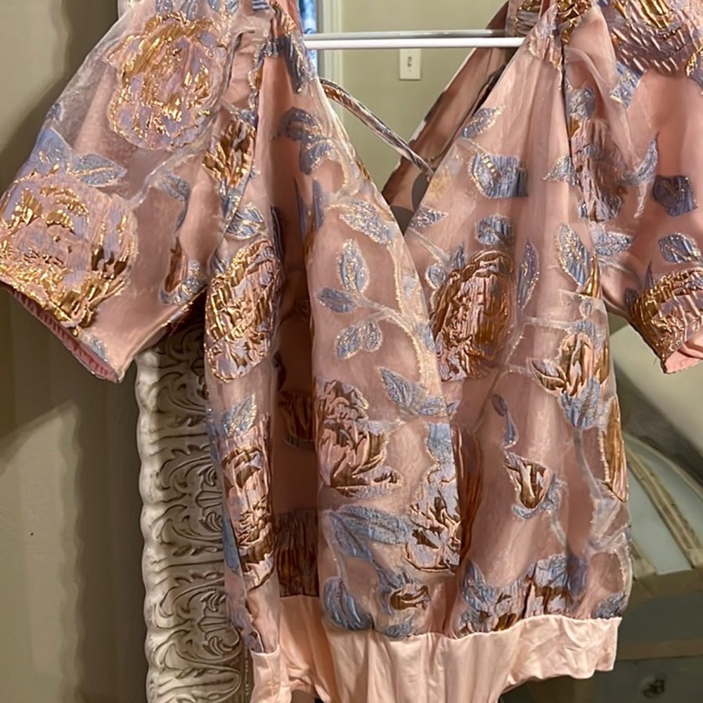 Buddy Love puff sleeve body suit. Brand new with tags!